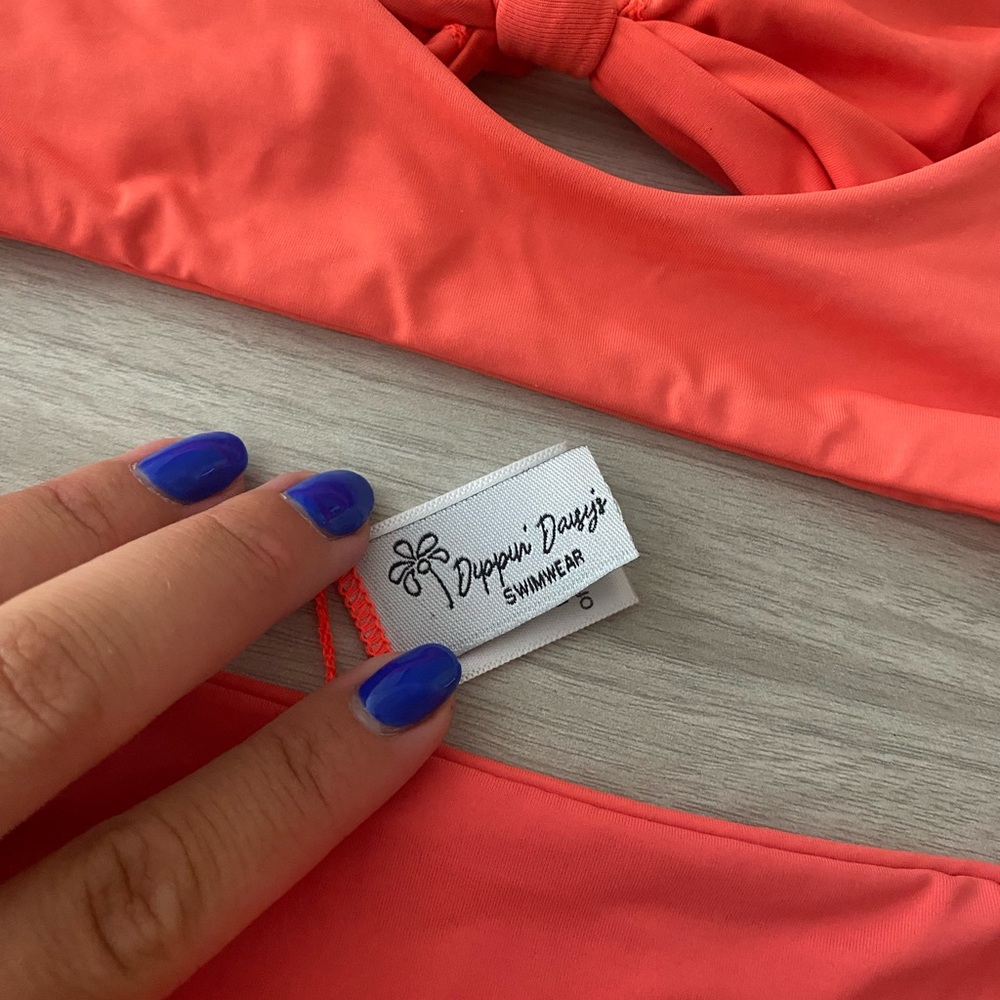 Dippin Daisy Coral Bikini Set.